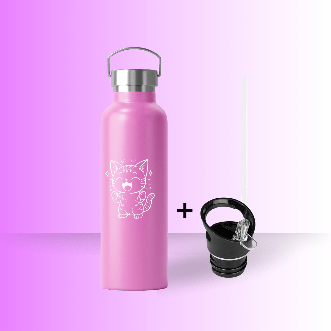 Bonnly Bottle Original 600ml — Free Lid & Straw Included